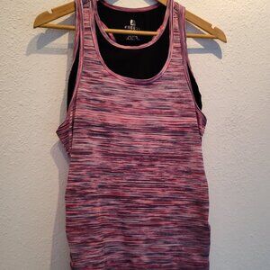 Free 2B by Free Country, Workout Top, Fitness, Athletic Bra, M